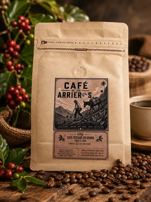 Bolsa de Café de los Arrieros, tostado en grano